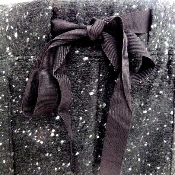 LOFT BLACK SPECKED KNIT LOUNGE CASUAL EFFORTLESS SWEATER MINI SKIRT SIZE: L NEW - Picture 5 of 7